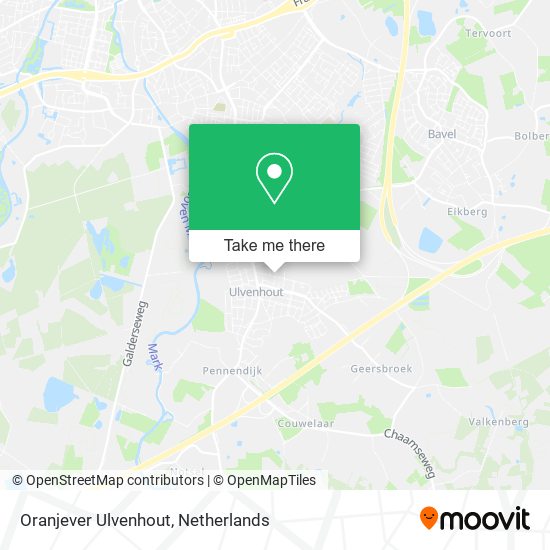 Oranjever Ulvenhout map