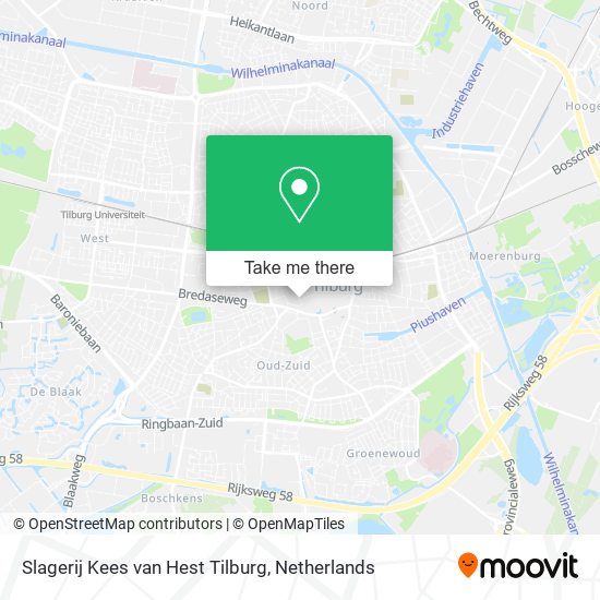 Slagerij Kees van Hest Tilburg map