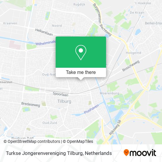 Turkse Jongerenvereniging Tilburg Karte