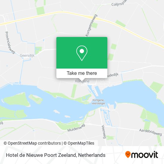 Hotel de Nieuwe Poort Zeeland map