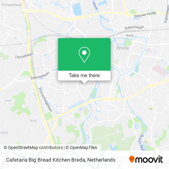 Cafetaria Big Bread Kitchen Breda map