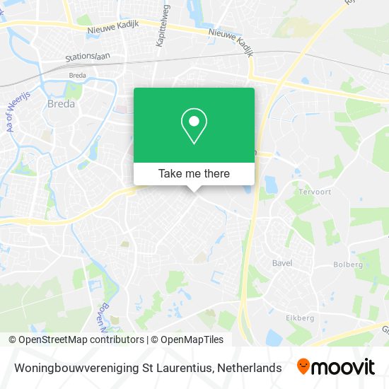 Woningbouwvereniging St Laurentius map