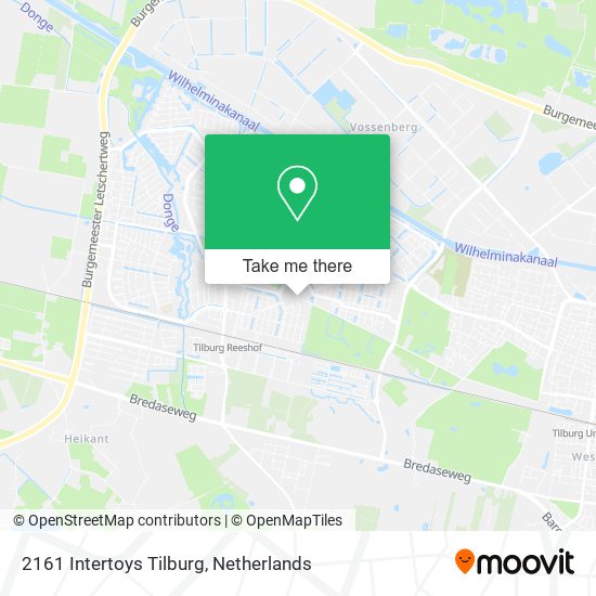 2161 Intertoys Tilburg map