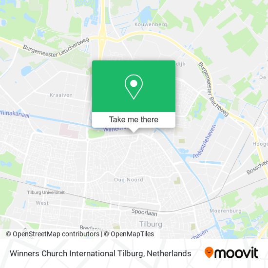 Winners Church International Tilburg map