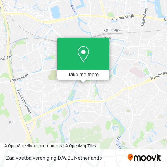 Zaalvoetbalvereniging D.W.B. map