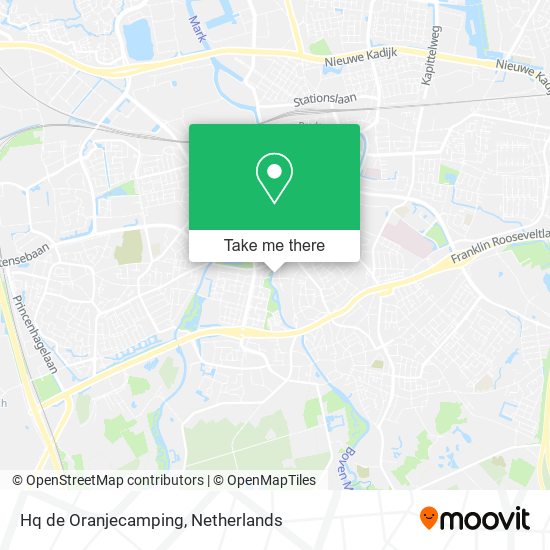 Hq de Oranjecamping map