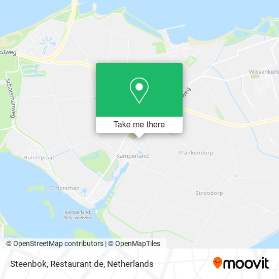 Steenbok, Restaurant de map