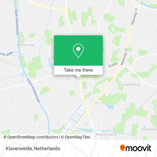 Klaverweide Karte