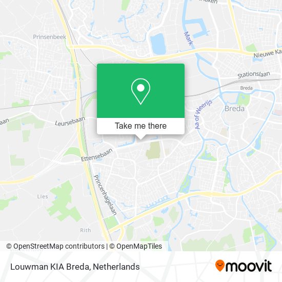 Louwman KIA Breda map