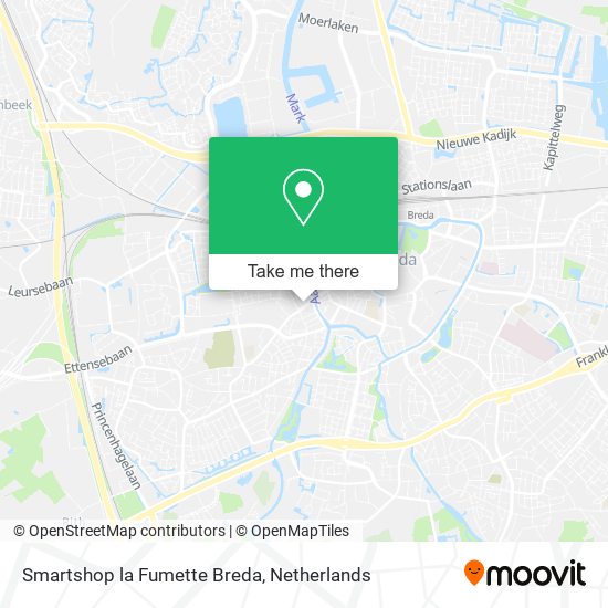 Smartshop la Fumette Breda map