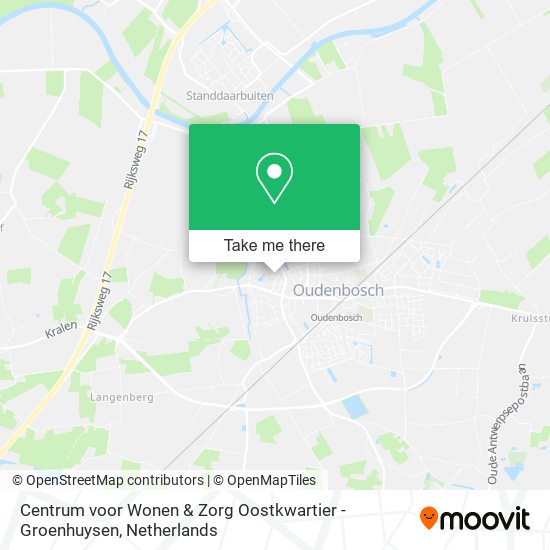 Centrum voor Wonen & Zorg Oostkwartier - Groenhuysen map