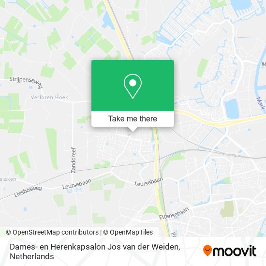 Dames- en Herenkapsalon Jos van der Weiden map