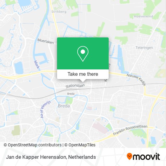 Jan de Kapper Herensalon map