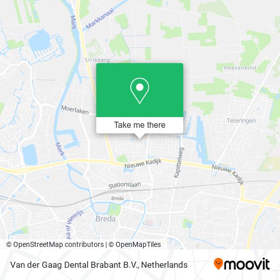 Van der Gaag Dental Brabant B.V. Karte