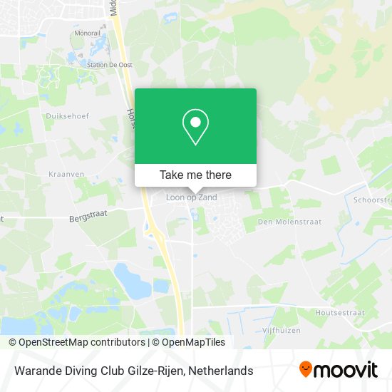 Warande Diving Club Gilze-Rijen map
