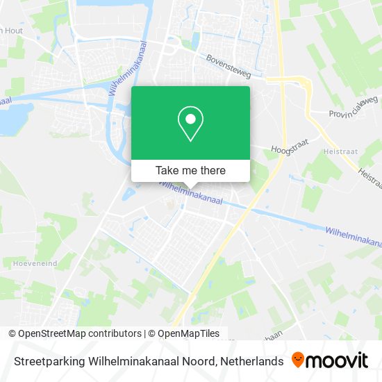 Streetparking Wilhelminakanaal Noord Karte