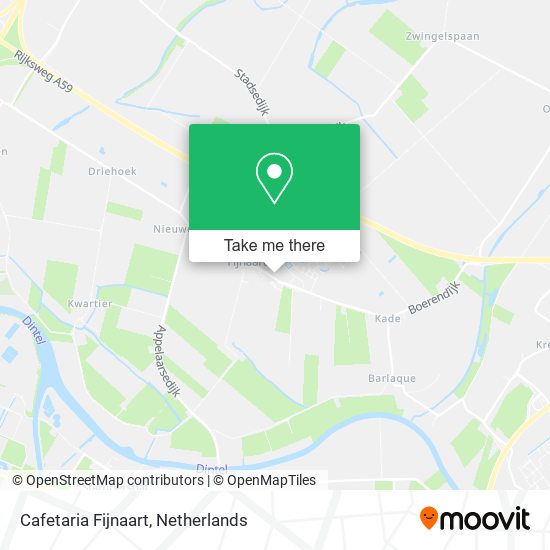 Cafetaria Fijnaart map