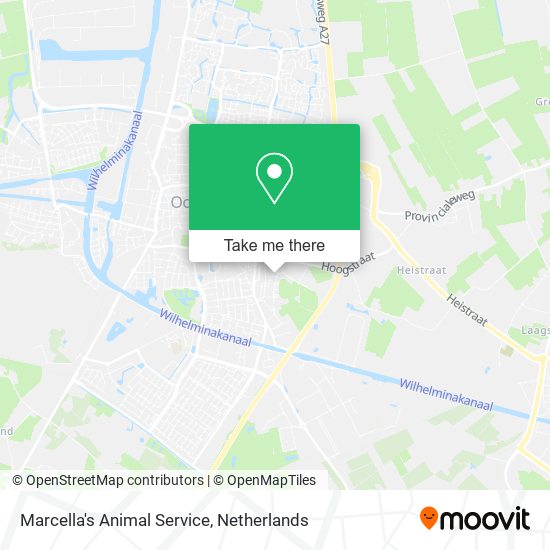 Marcella's Animal Service map