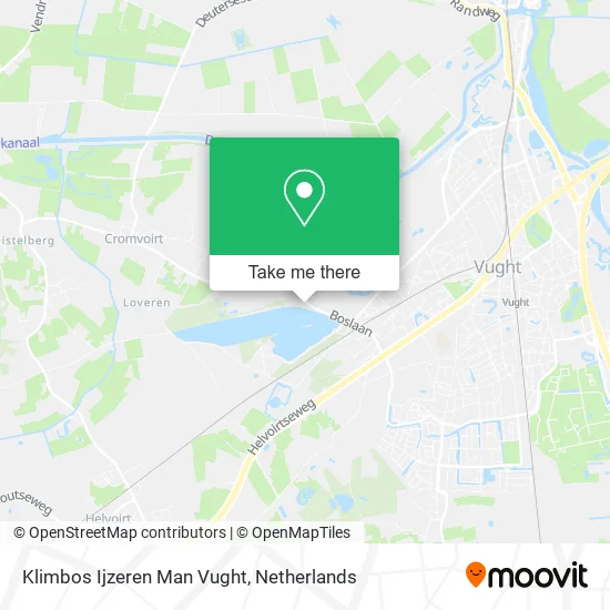 Klimbos Ijzeren Man Vught map