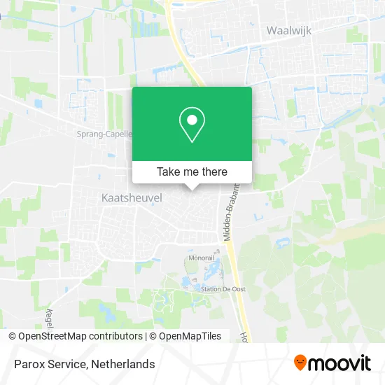Parox Service map