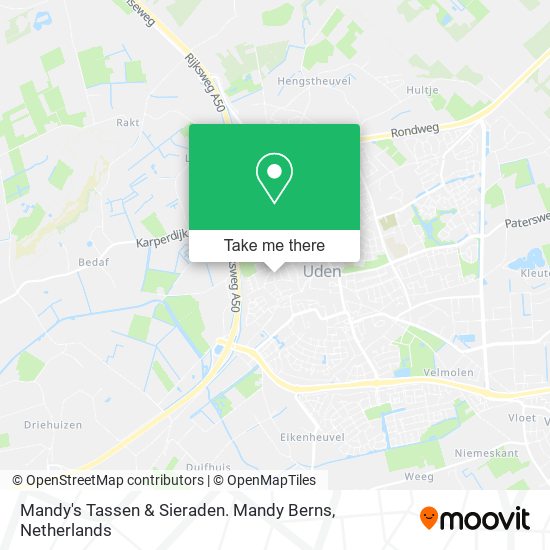 Mandy's Tassen & Sieraden. Mandy Berns map