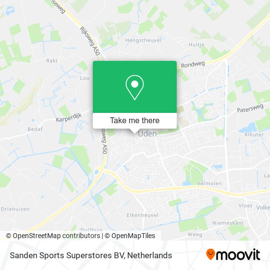 Sanden Sports Superstores BV Karte