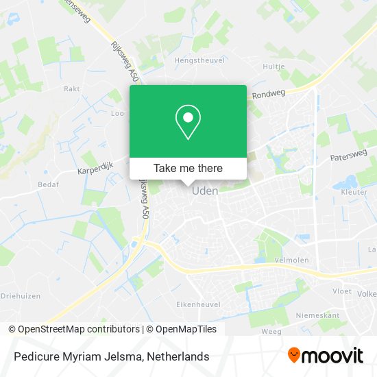 Pedicure Myriam Jelsma map