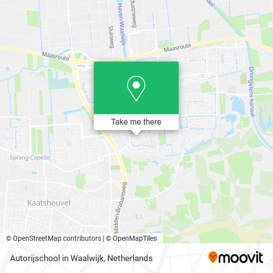 Autorijschool in Waalwijk map