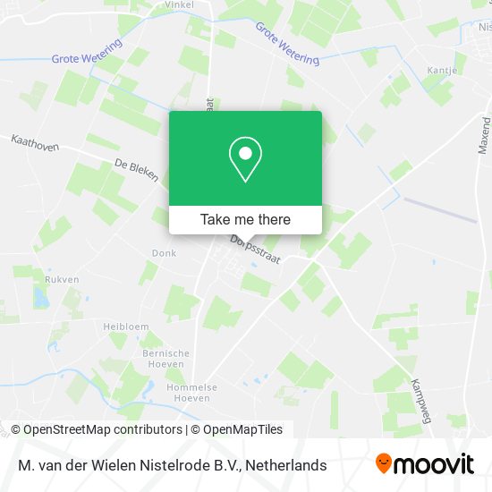 M. van der Wielen Nistelrode B.V. map