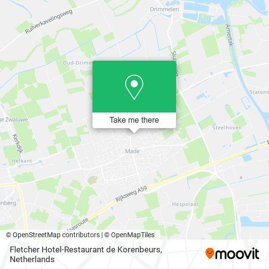 Fletcher Hotel-Restaurant de Korenbeurs map