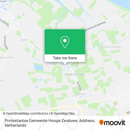 Protestantse Gemeente Hooge Zwaluwe: Address map