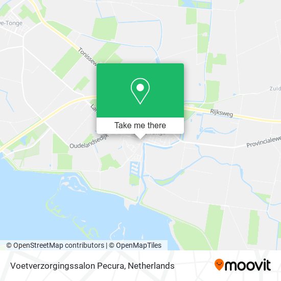 Voetverzorgingssalon Pecura map