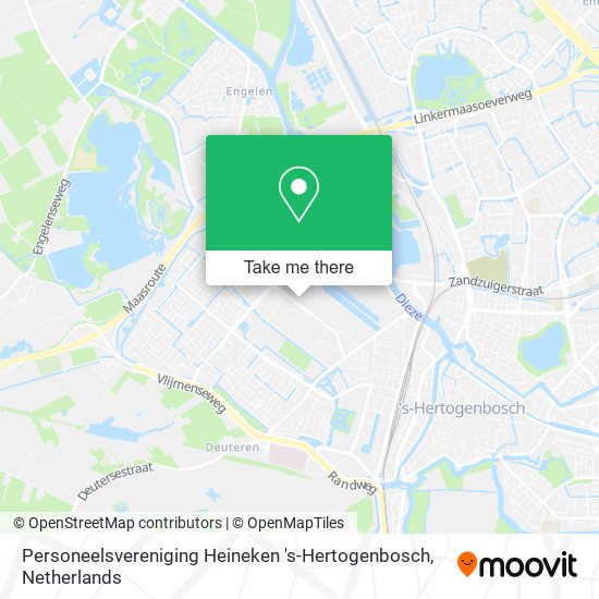 Personeelsvereniging Heineken 's-Hertogenbosch map