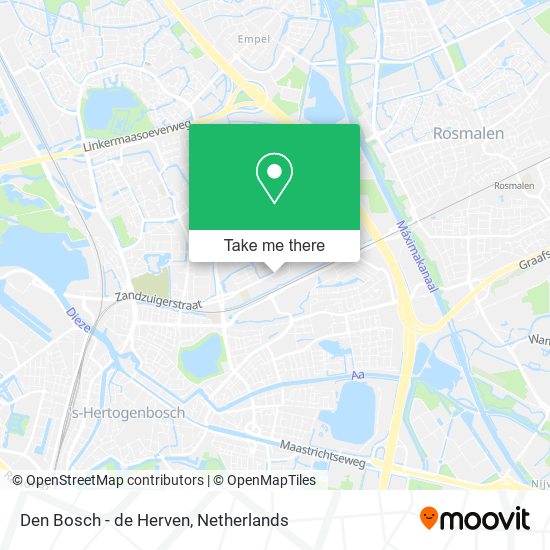 Den Bosch - de Herven map