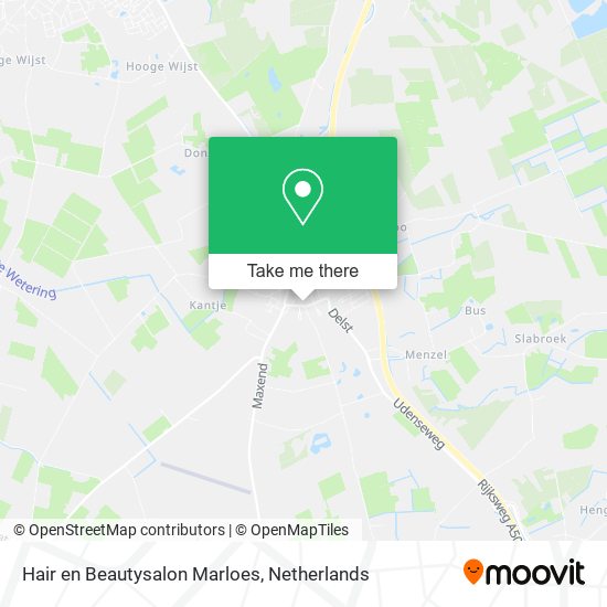 Hair en Beautysalon Marloes map