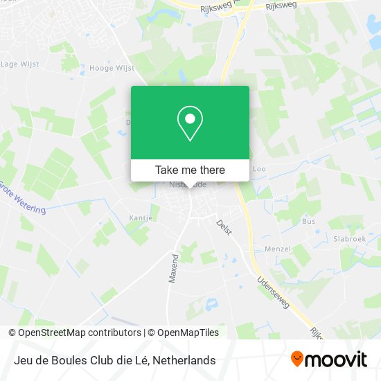 Jeu de Boules Club die Lé map