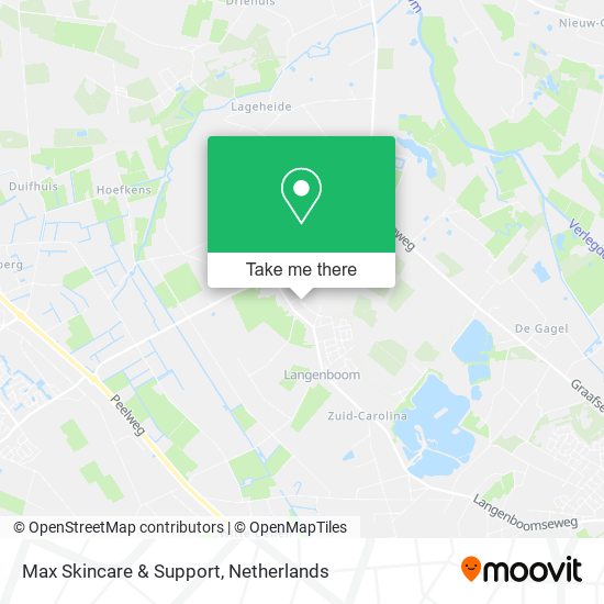 Max Skincare & Support map