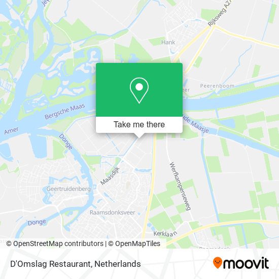 D'Omslag Restaurant map