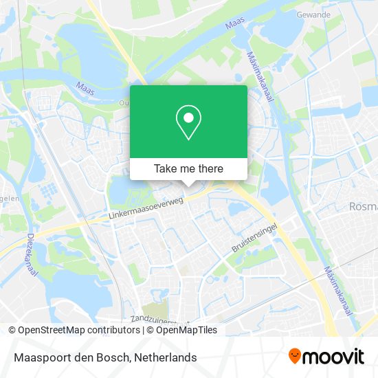 Maaspoort den Bosch map
