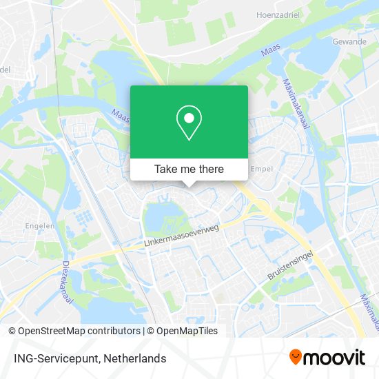 ING-Servicepunt map