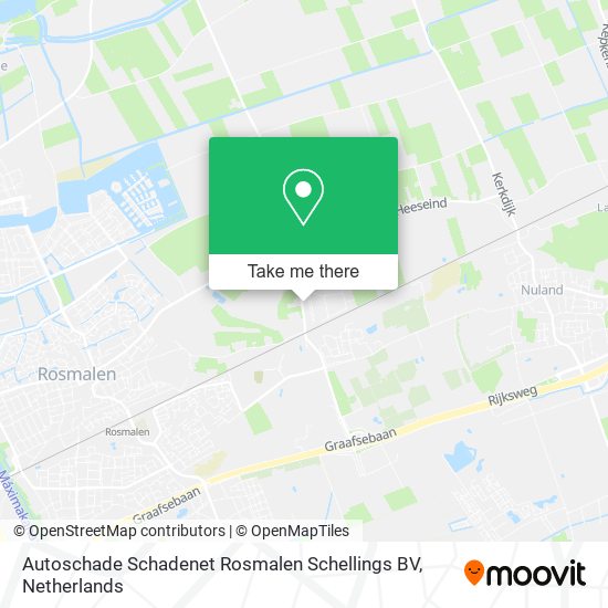 Autoschade Schadenet Rosmalen Schellings BV map