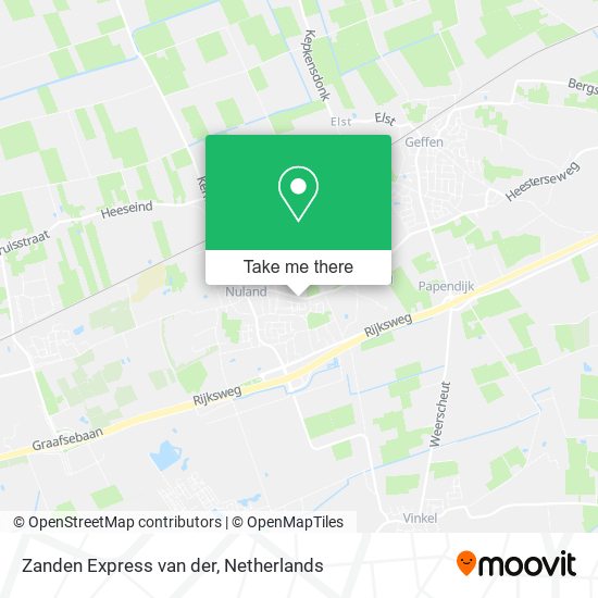 Zanden Express van der Karte