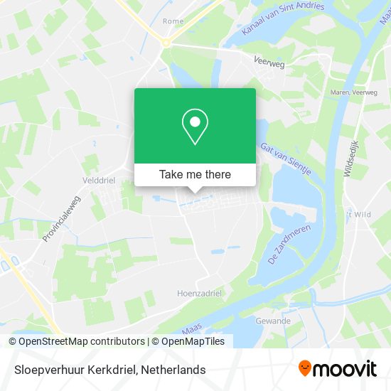 Sloepverhuur Kerkdriel map