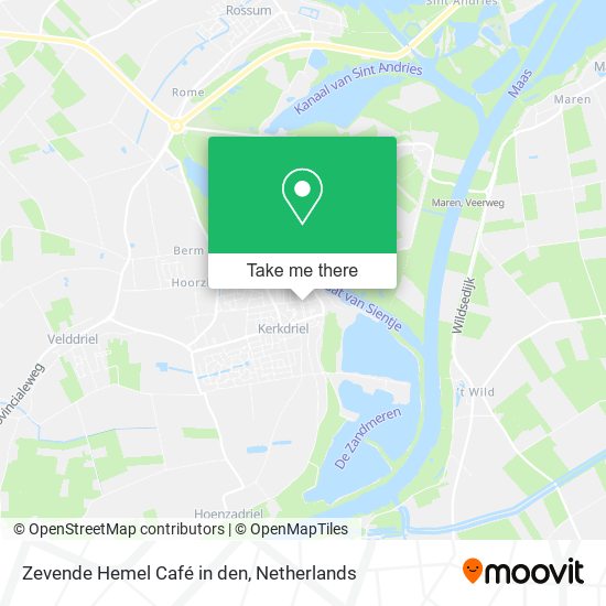 Zevende Hemel Café in den Karte