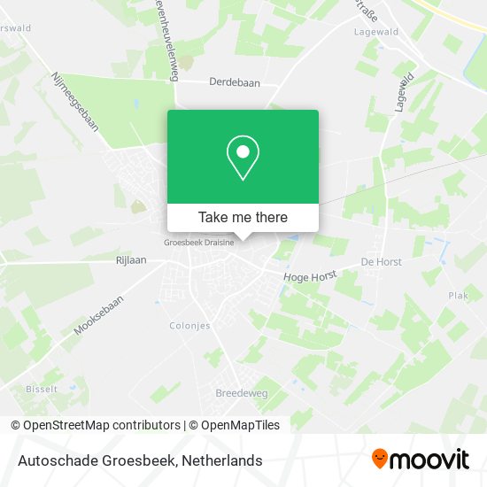 Autoschade Groesbeek map
