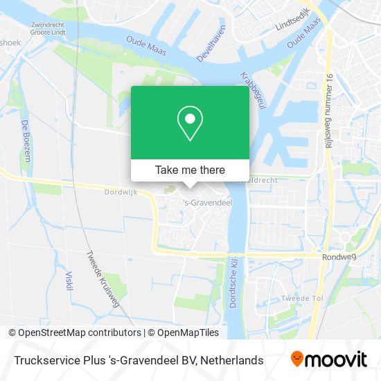 Truckservice Plus 's-Gravendeel BV Karte