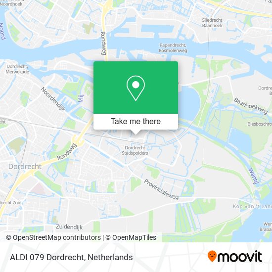 ALDI 079 Dordrecht Karte