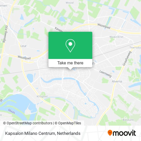 Kapsalon Milano Centrum map