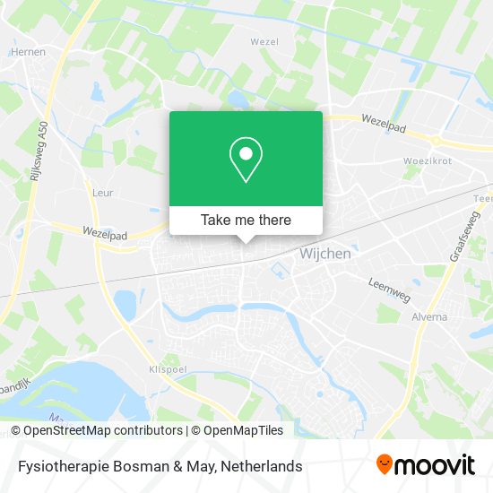 Fysiotherapie Bosman & May map