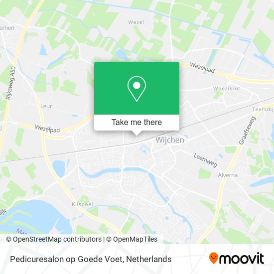 Pedicuresalon op Goede Voet map